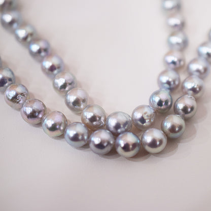 Actual product Necklace Natural color 6mm - 7.5mm Real Akoya Pearl From Japan 16.3inch 41.5cm starand choker reenspearl