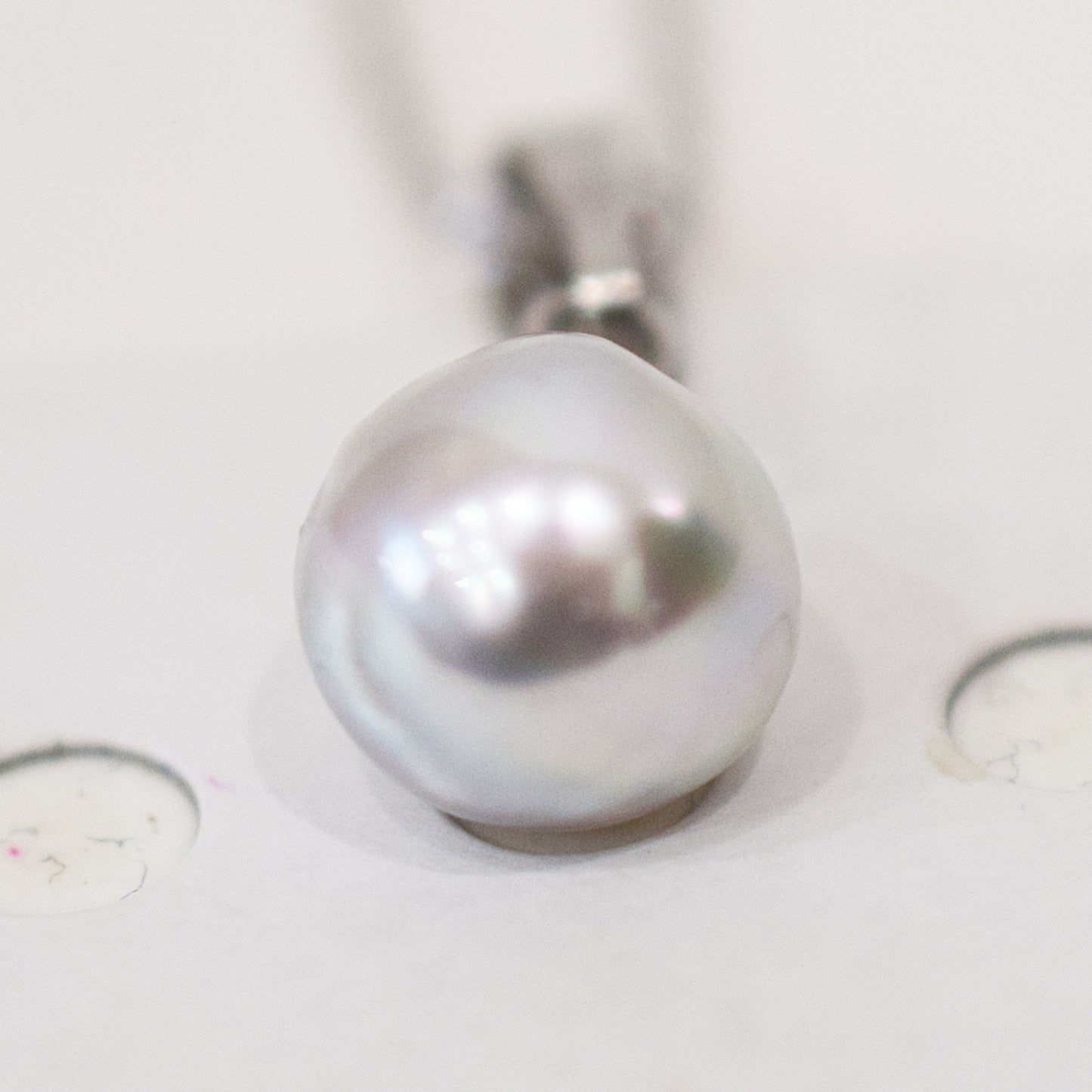 Actual product 10mm pendant Necklace Natural color Seawater Real akoya Pearl Baroque Surgical Stainless Steel Japan reenspearl