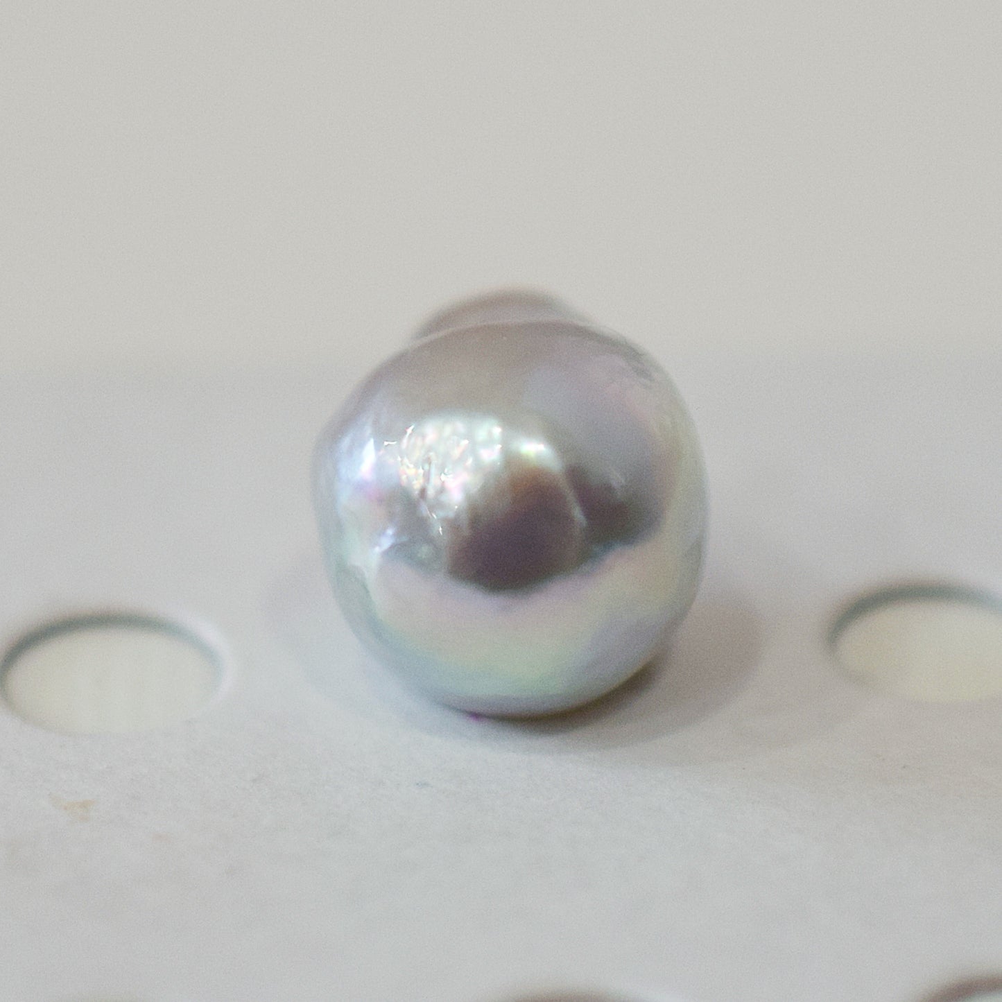 Actual product 10.3mm Necklace Natural color Seawater Real akoya Pearl Baroque Surgical Stainless Steel Japan reenspearl