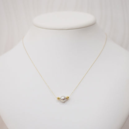 Actual product Actual product 8mm Akoya Queen Certificate from the Pearl Science Laboratory Natural color necklace K18YG Japan reenspearl SS-330089