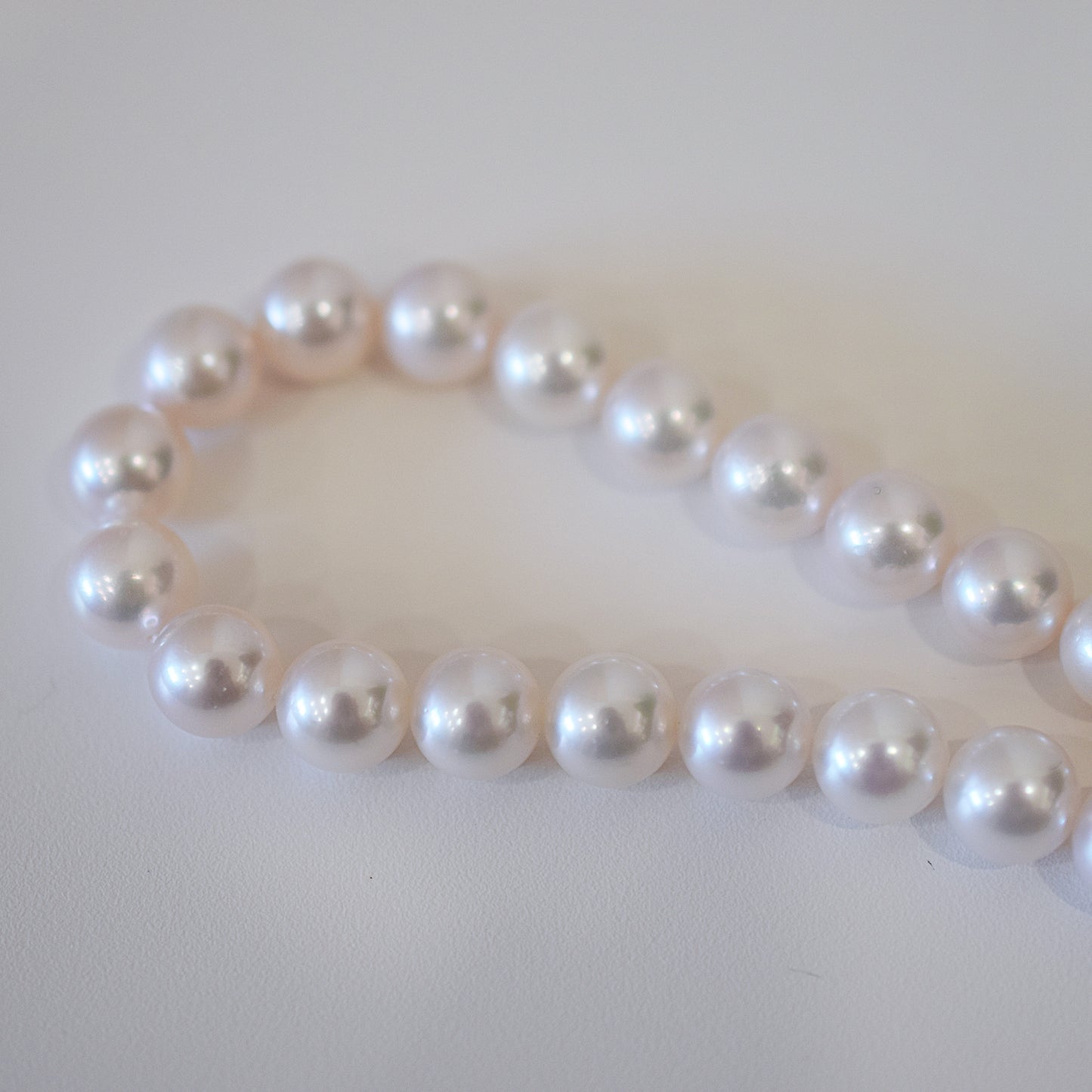 Actual product Hanadama rank white pink 8mm - 8.5mm Sea Real Akoya pearl strand choker necklace Japan Japanese Seawater Silver925