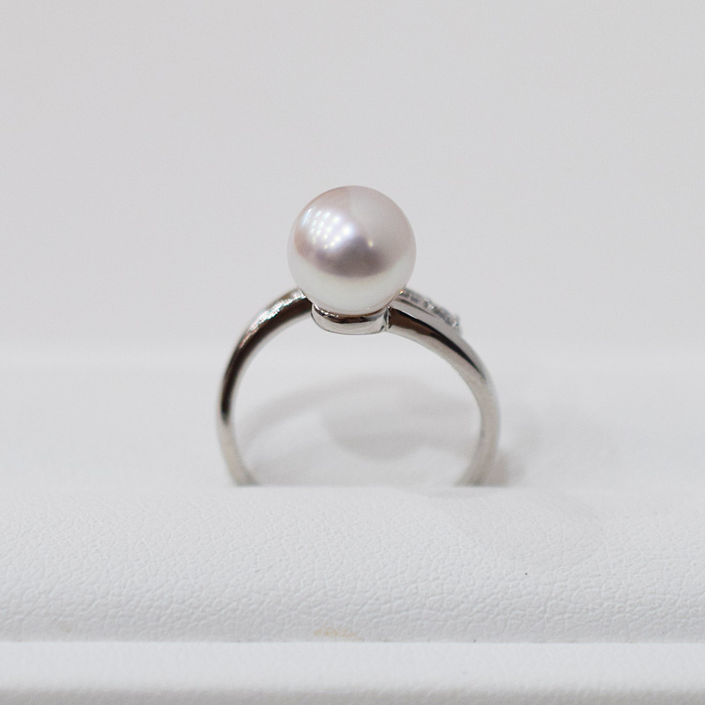 Actual product Rare White pink 8mm - 8.5mm Ring Sea Real Akoya Pearl From Japan SV925 Silver reenspearl akoyapearl