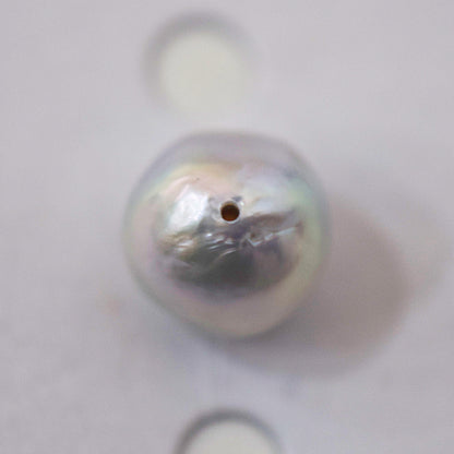 Pendant top Only Natural color 9.8mm Baroque pearl 1pc real akoya pearl Japan Japanese reenspearl あこや 真珠