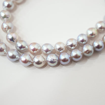Actual product Necklace Natural color 6mm - 7.5mm Real Akoya Pearl From Japan 16.9inch 43cm starand choker reenspearl