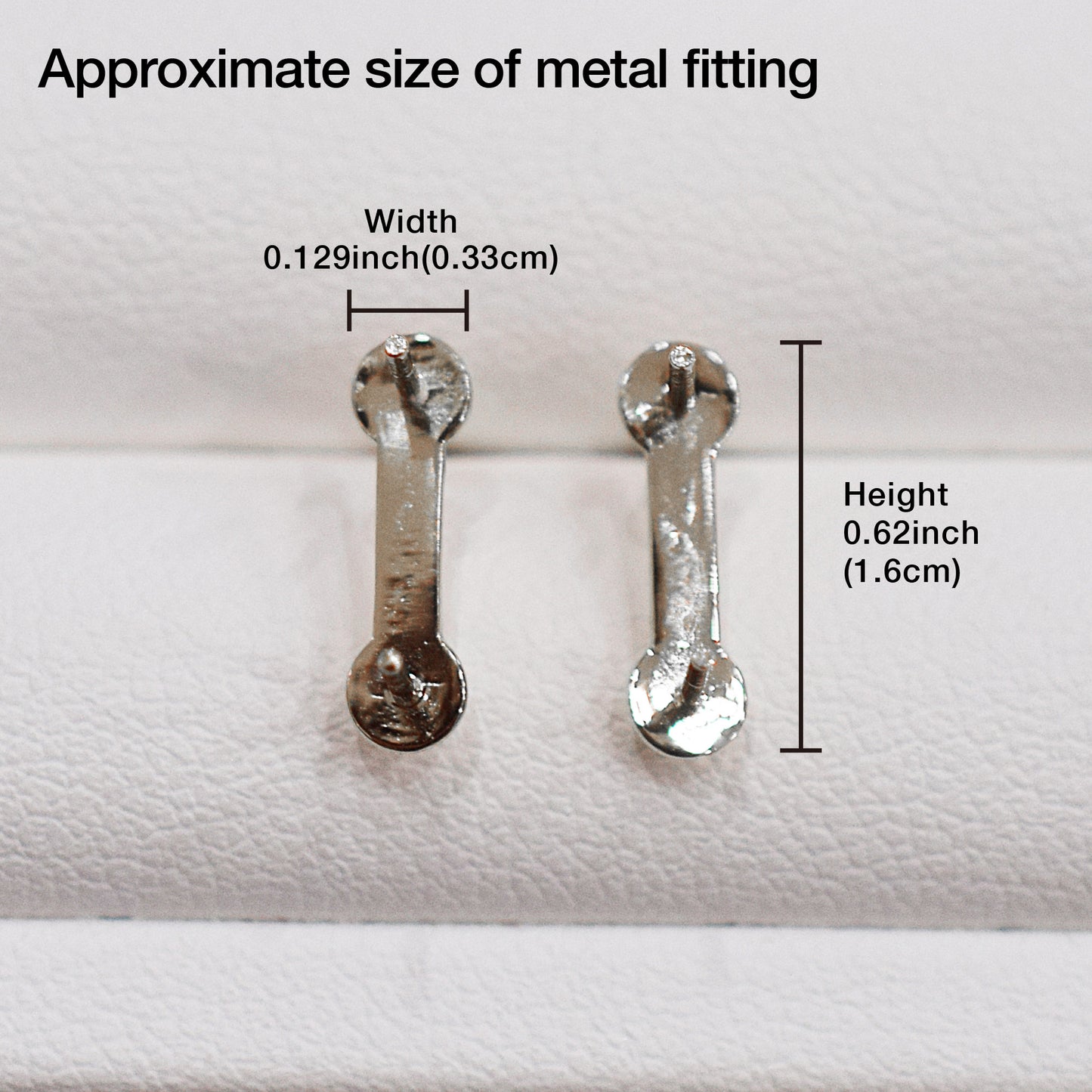Only metal fittings K14WG stud earring Metal fitting Recommended for pearls 5mm - 8mm