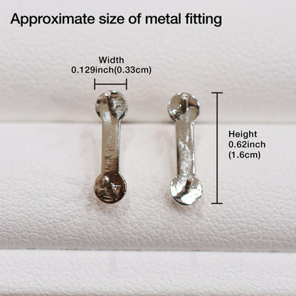 Only metal fittings K14WG stud earring Metal fitting Recommended for pearls 5mm - 8mm