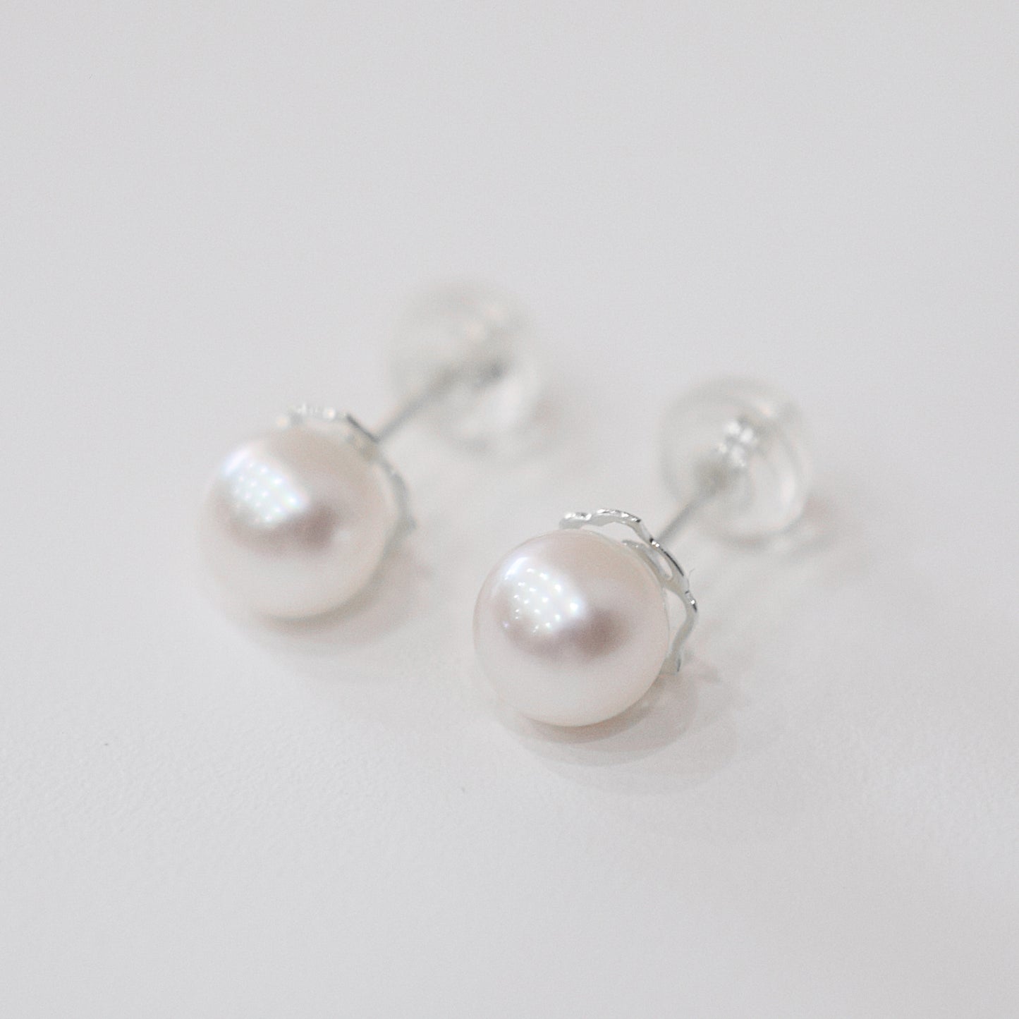 【K18YG / K14WG】Hanadama rank 6mm - 6.5mm Seawater Akoya Pearl White Pink Stud Earring Japan anniversary Japanese Seawater birthday 真珠 あこや 花珠級