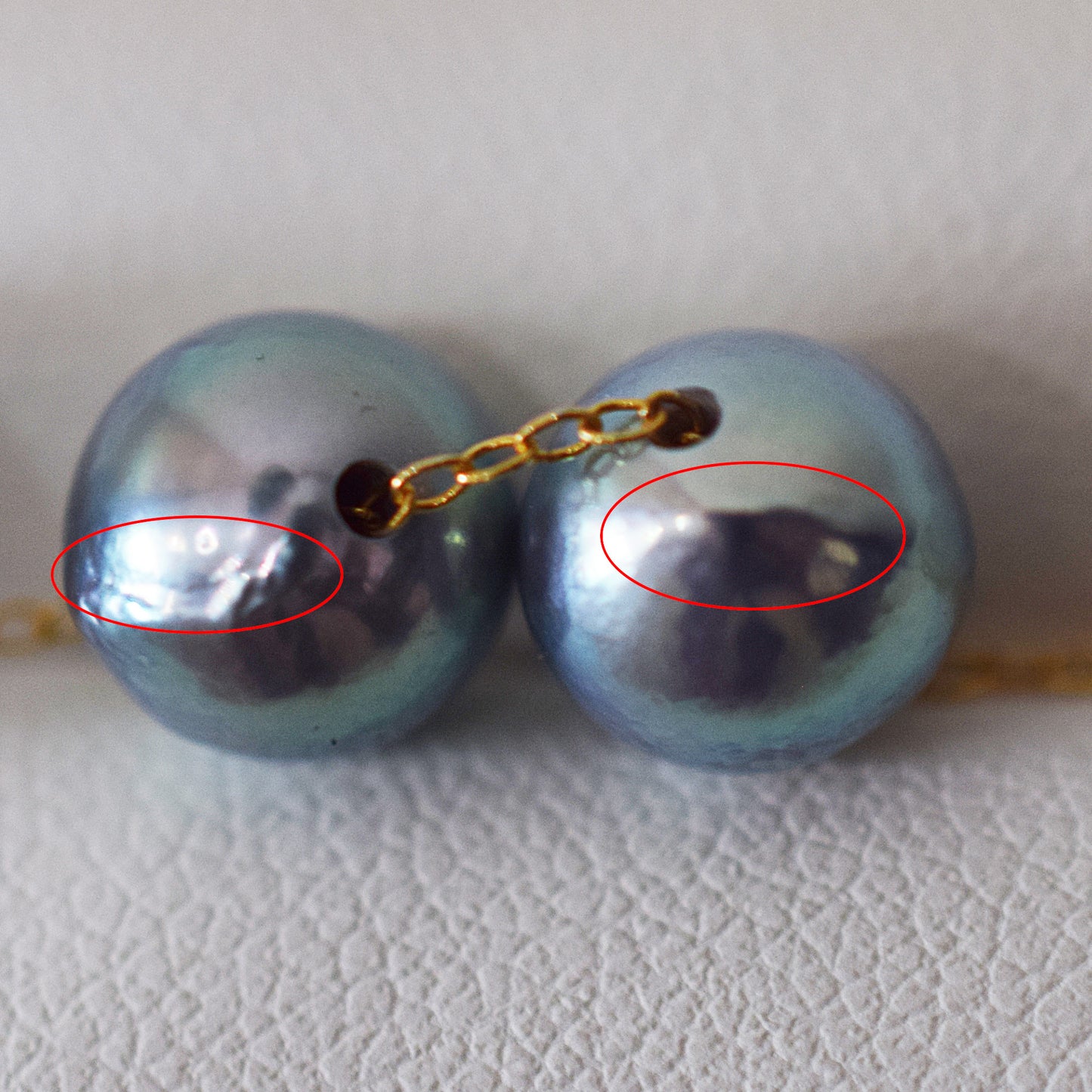 <SALE> Limited to actual item Cobalt Baroque Necklace 8mm - 8.5mm 14KGF Gold Filled Real Akoya Pearl Japan Akoyapearl 17.7inch Japanese reenspearl
