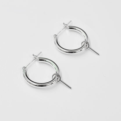 Only metal fittings K14WG Hoop earring Metal fitting Recommended for pearls under 9.5mm