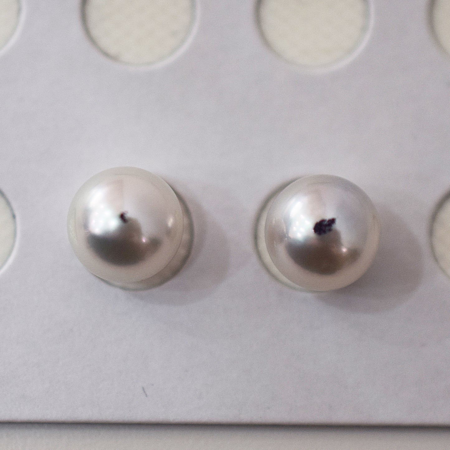 A rank Natural color 8mm -  8.5mm 1pair 2pc Loose Real akoya pearl Japan Japanese Seawater reenspearl あこや 真珠 日本