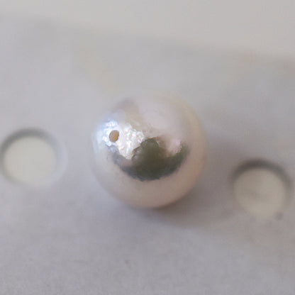 Pearl Science Laboratory Sorting Rose white pink 9.4mm Sea Real Akoya Loose 1pc Japan Japanese Seawater akoyapearl