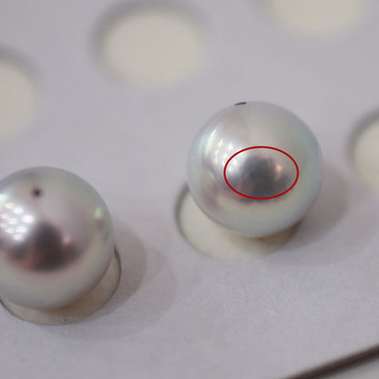 AAA rank Natural color 8.5mm -  9mm 1pair 2pc Loose Real akoya pearl Japan Japanese Seawater reenspearl あこや 真珠 日本