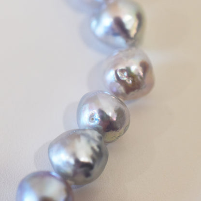 Actual product 9mm - 10mm Natural color Baroque Akoya Pearl Bracelet 7.87inch Japan AkoyaPearl SV925 Wedding Japanese Seawater