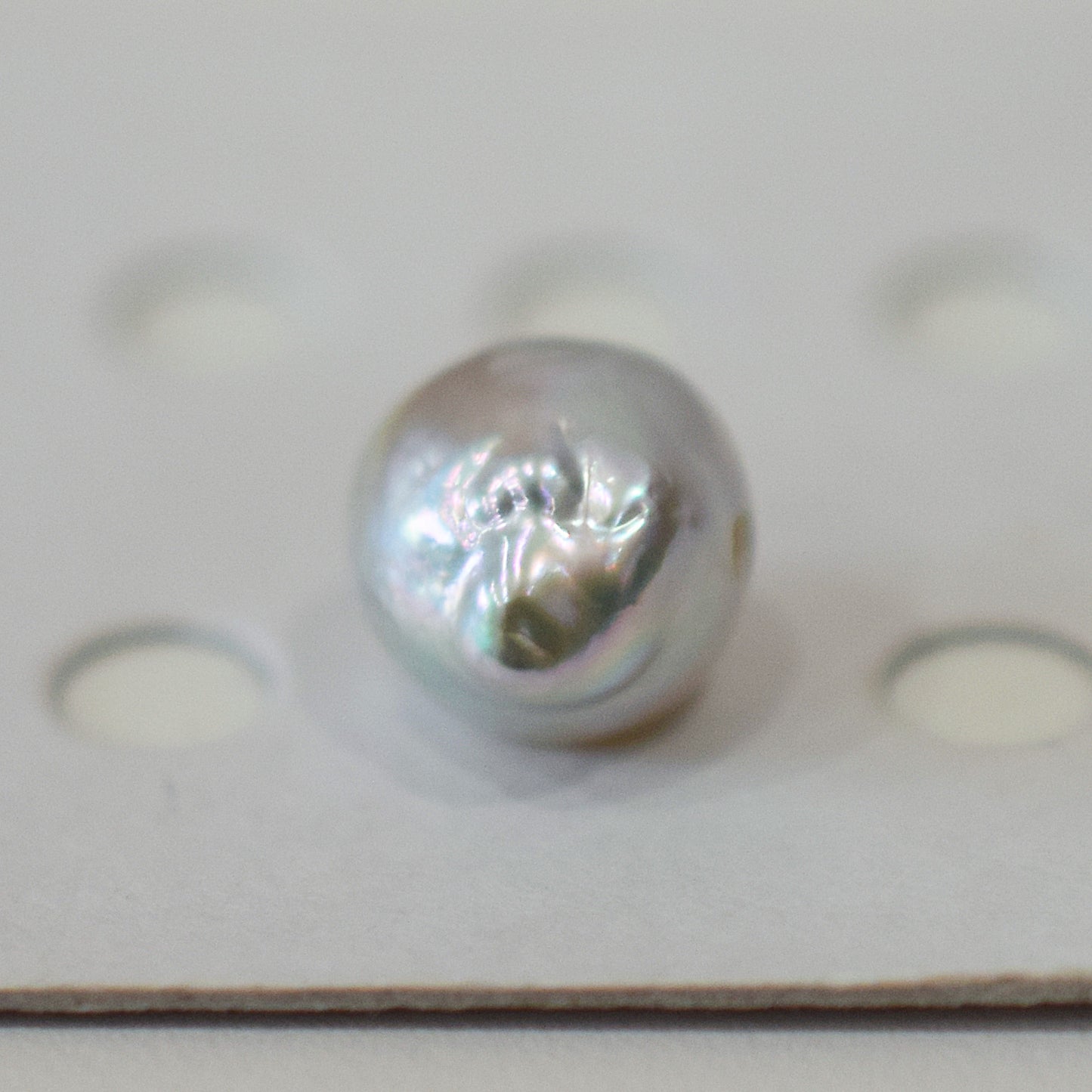 Actual product 10.4mm Necklace Natural color Seawater Real akoya Pearl Baroque Surgical Stainless Steel Japan reenspearl