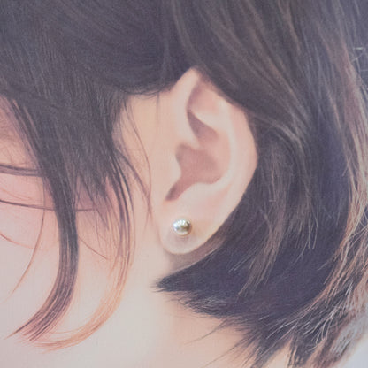 Actual product Whitepink 7.5mm - 8mm Seawater Akoya Pearl Stud Earring K14WG From Japan Japanese Seawater reenspearl