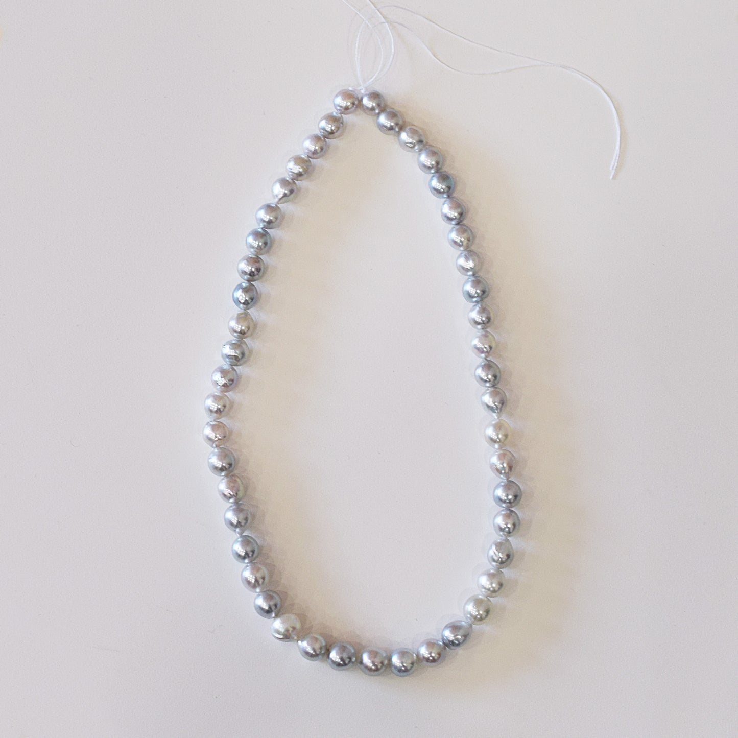 Limited to actual item Necklace Natural color Baroque 8mm - 9.5mm Real Akoya Pearl Japan 16.5inch 42cm starand Japanese choker reenspearl