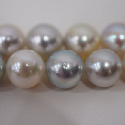 Limited to actual item Necklace Natural multi color 9mm - 9.7mm Real Akoya Pearl From Japan 16.7inch 42.5cm starand choker reenspearl