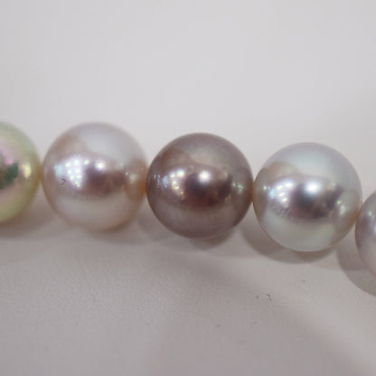 Limited to actual item Necklace Natural multi color 6.5mm - 7.3mm Real Akoya Pearl From Japan 18.1inch 46cm starand choker reenspearl