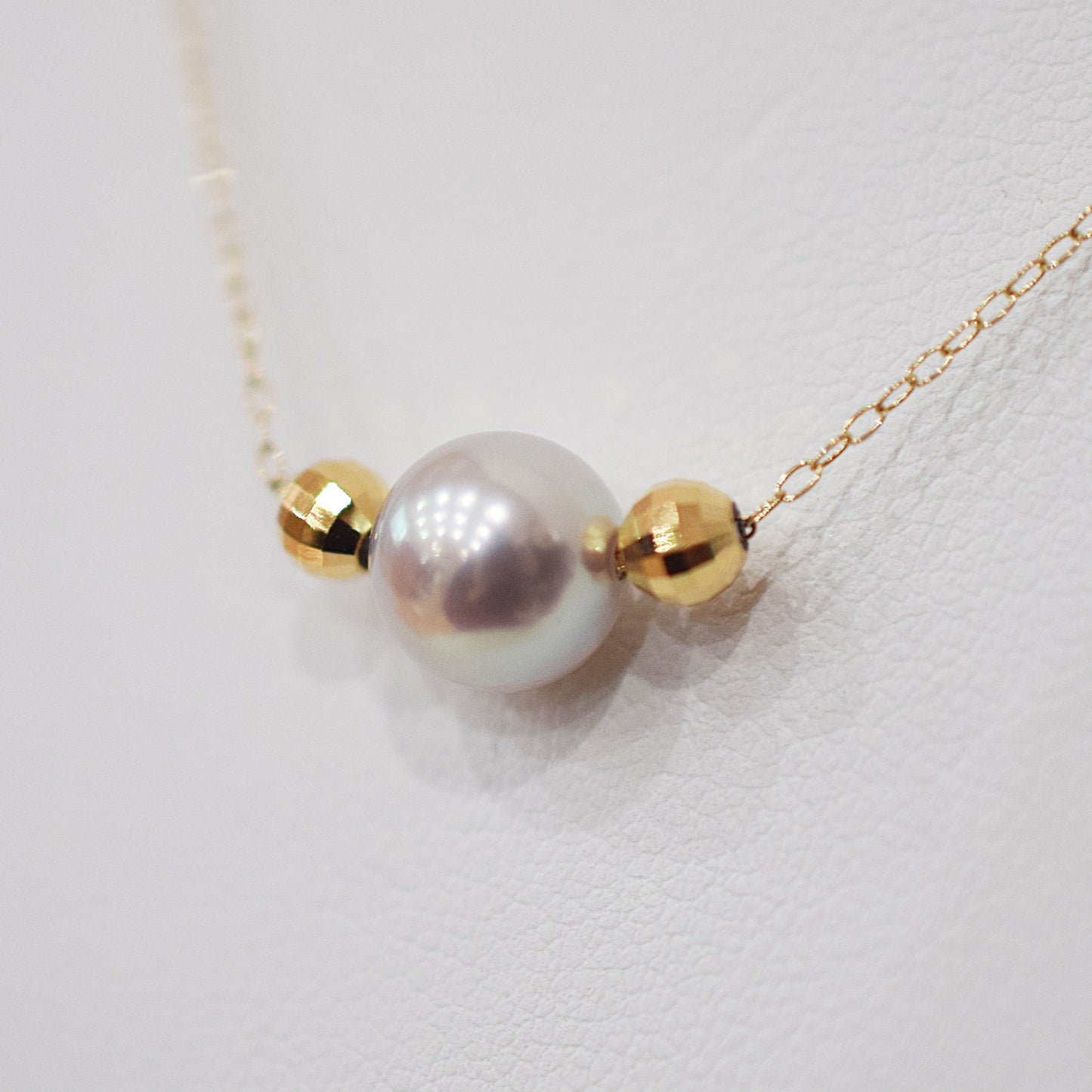 Actual product Actual product 8mm Akoya Queen Certificate from the Pearl Science Laboratory Natural color necklace K18YG Japan reenspearl SS-330089