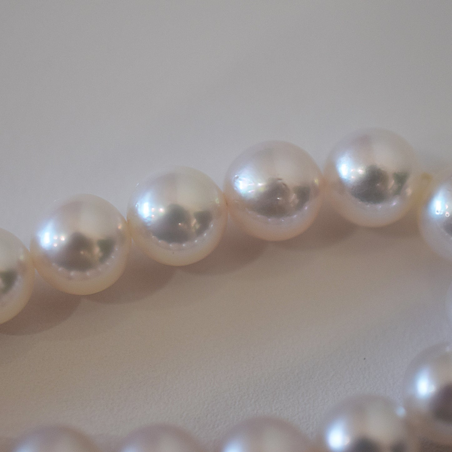 Actual product Hanadama rank white pink 7mm - 7.5mm Sea Real Akoya pearl strand choker necklace Japan Japanese Seawater Silver925