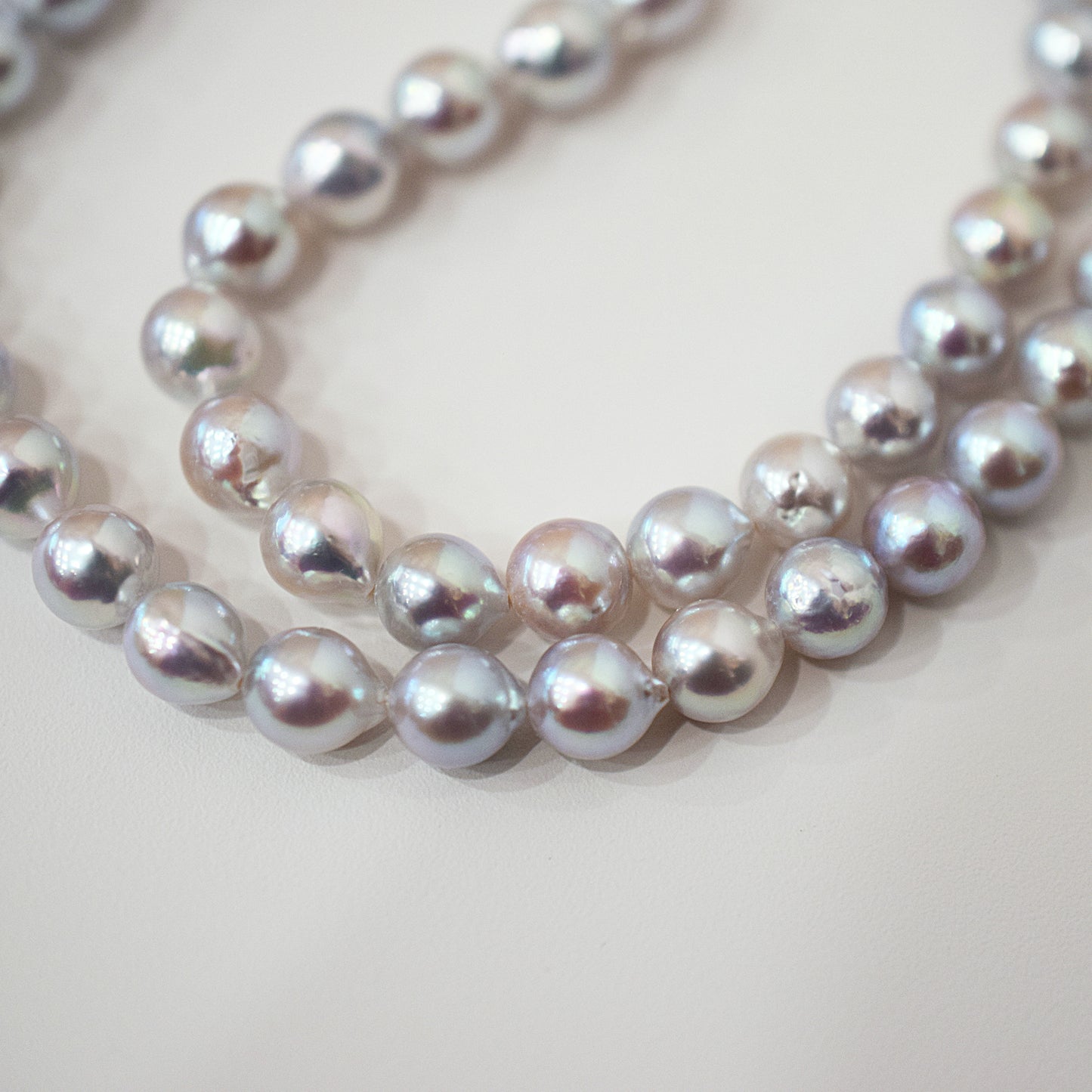 Actual product Necklace Natural color 6mm - 7.5mm Real Akoya Pearl From Japan 16.9inch 43cm starand choker reenspearl