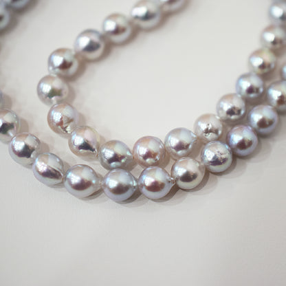 Actual product Necklace Natural color 6mm - 7.5mm Real Akoya Pearl From Japan 16.9inch 43cm starand choker reenspearl