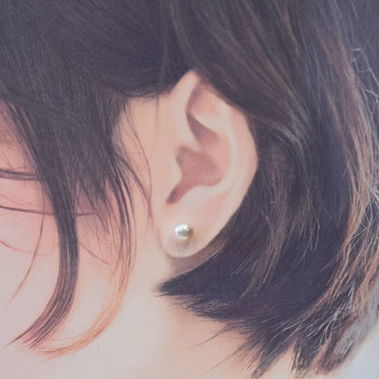 Actual product Whitepink 7.5mm - 8mm Seawater Akoya Pearl Stud Earring K14WG From Japan Japanese Seawater reenspearl