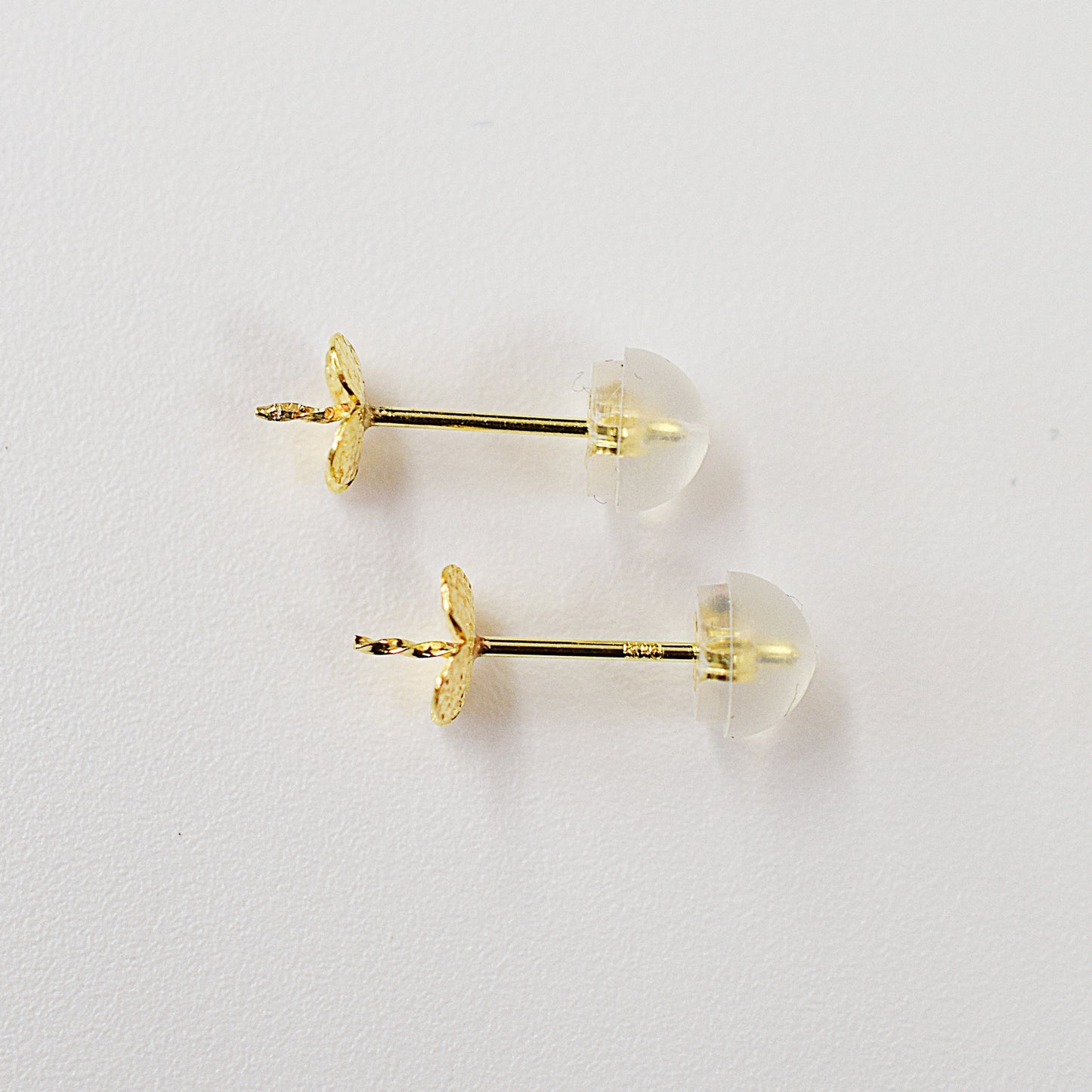 Only metal fittings K18YG stud earring Metal fitting Recommended for pearls 5mm - 9mm