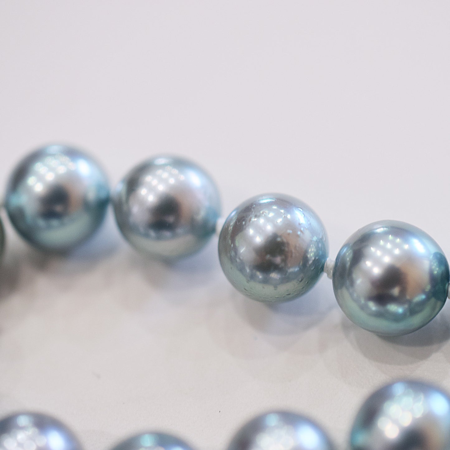 <SALE> Limited to actual item Necklace Cobalt Dyed color akoya pearl 8mm - 8.5mm Real Akoya Pearl From Japan 21.2inch starand choker reenspearl
