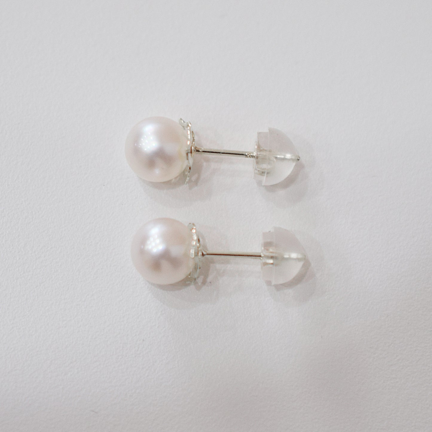 【K18YG / K14WG】Hanadama rank 6mm - 6.5mm Seawater Akoya Pearl White Pink Stud Earring Japan anniversary Japanese Seawater birthday 真珠 あこや 花珠級