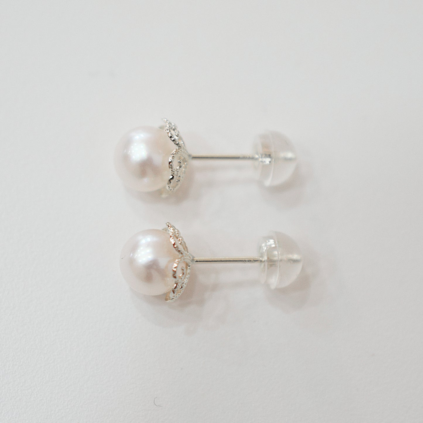 【K18YG / K14WG】Hanadama rank 6mm - 6.5mm Seawater Akoya Pearl White Pink Stud Earring Japan anniversary Japanese Seawater birthday 真珠 あこや 花珠級