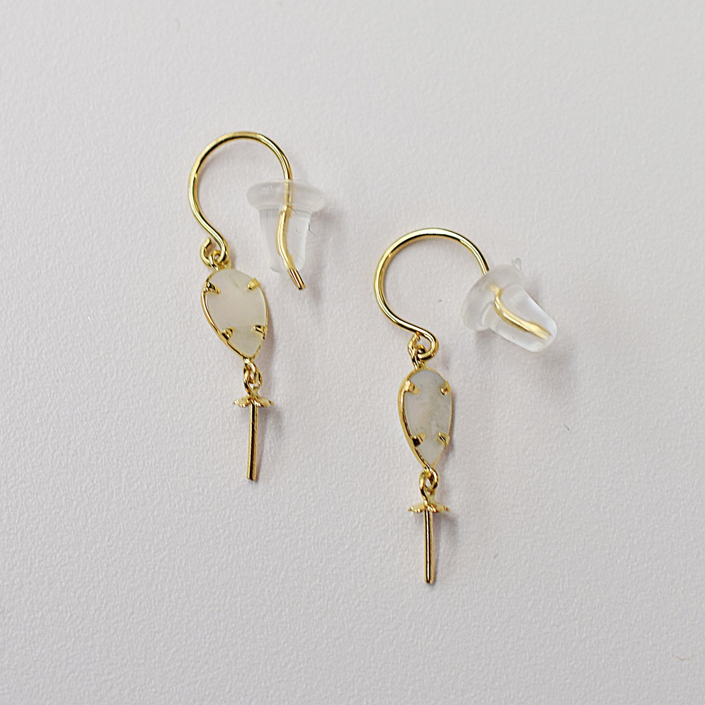 Only metal fitting Hook earrings K18YG Recommended for pearls under 9.5mm