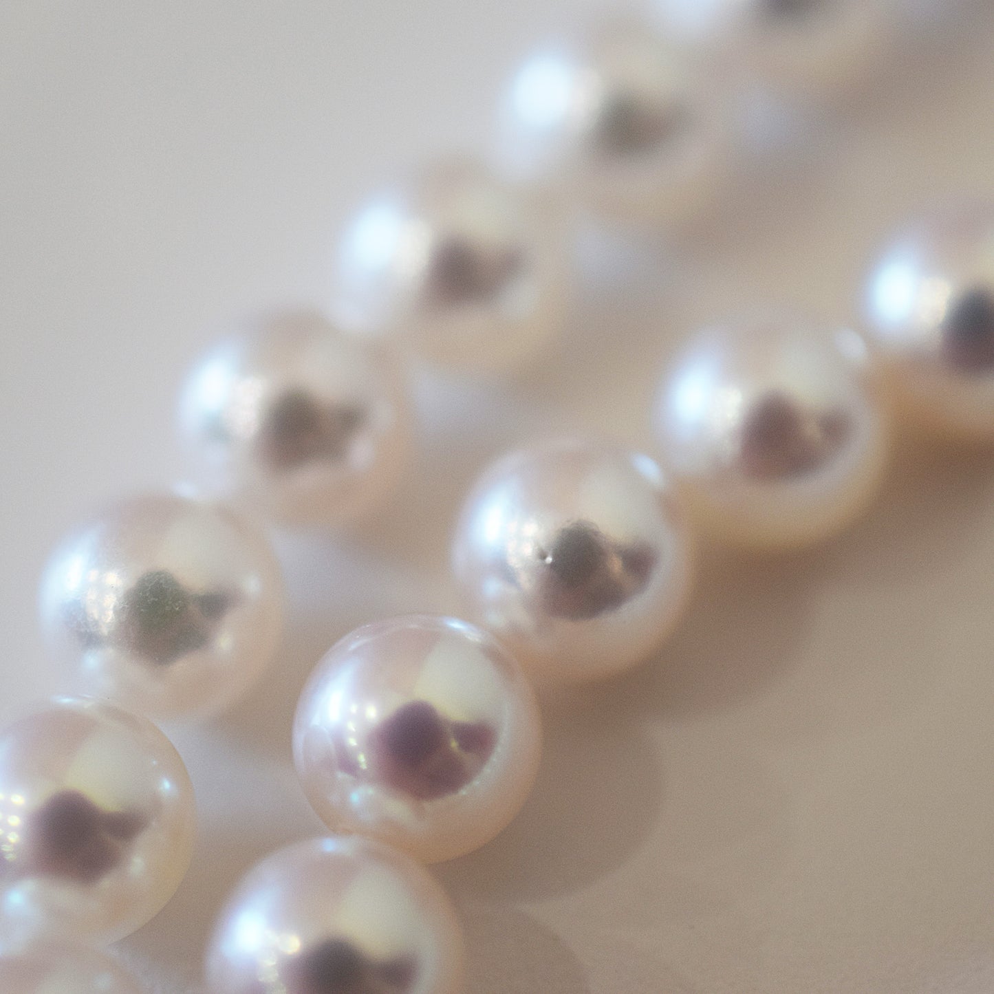 Actual product Hanadama rank white pink 6.5mm - 7mm Sea Real Akoya pearl strand choker necklace Japan Japanese Seawater Silver925