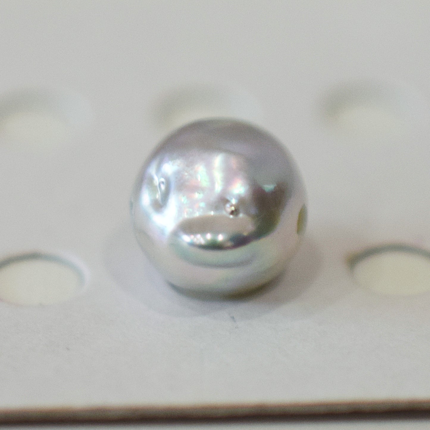 Actual product 10.4mm Necklace Natural color Seawater Real akoya Pearl Baroque Surgical Stainless Steel Japan reenspearl