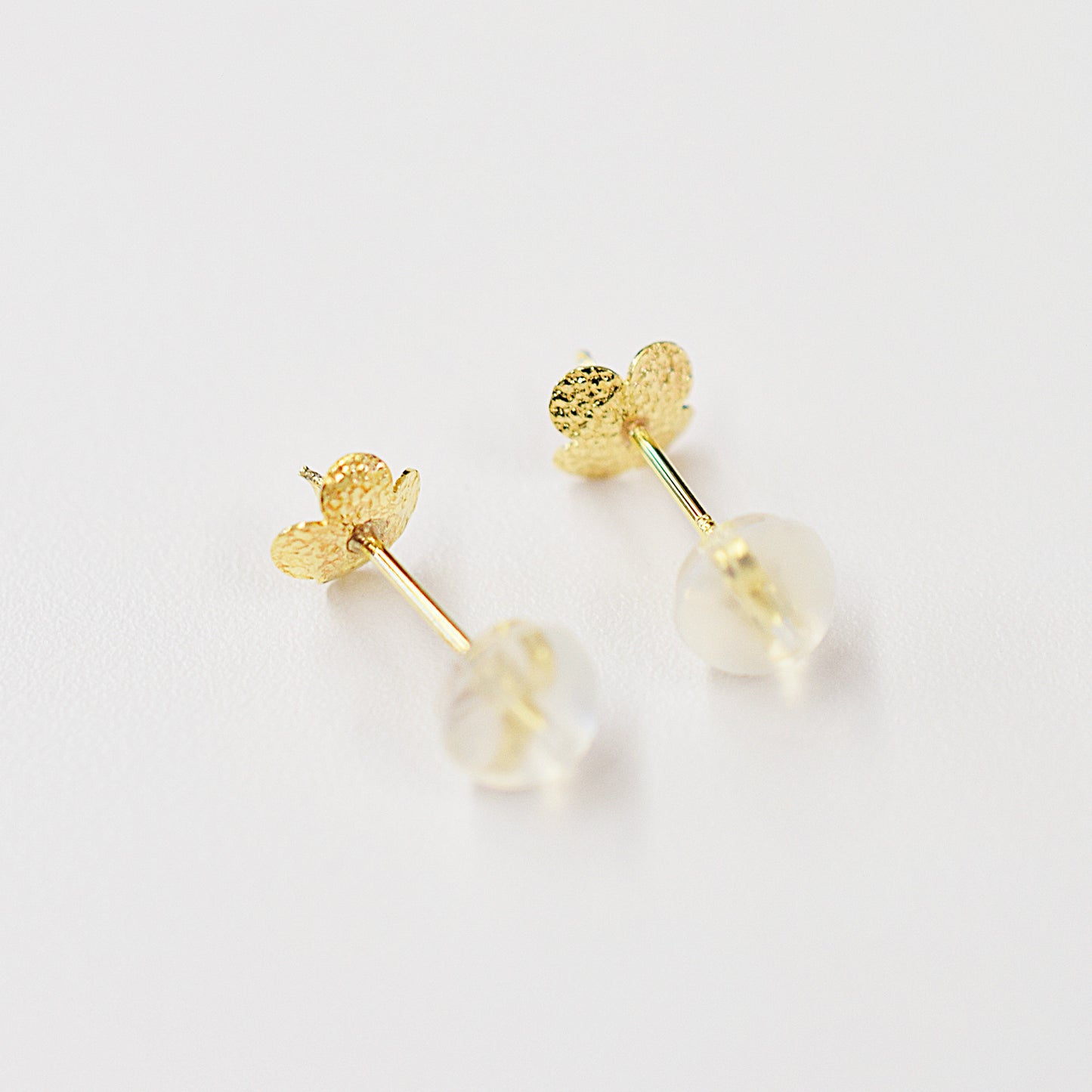 Only metal fittings K18YG stud earring Metal fitting Recommended for pearls 5mm - 9mm