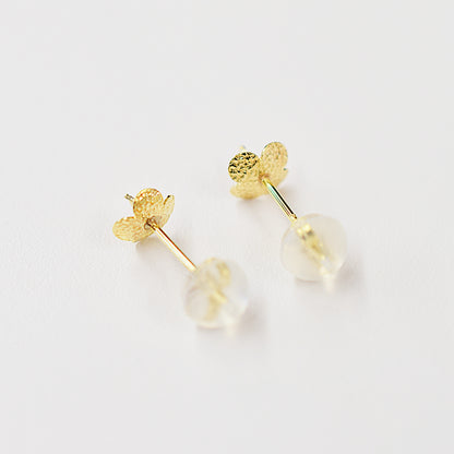 Only metal fittings K18YG stud earring Metal fitting Recommended for pearls 5mm - 9mm