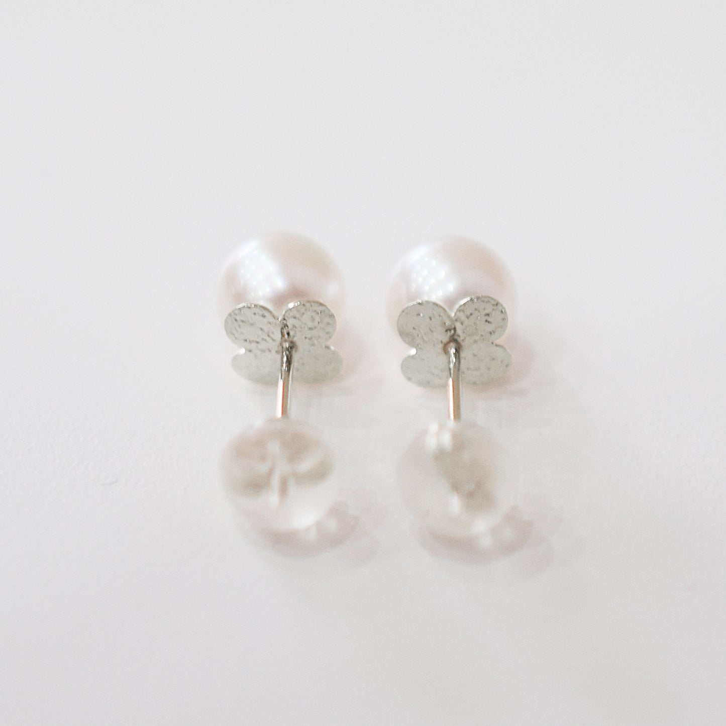 【K18YG / K14WG】Hanadama rank 6mm - 6.5mm Seawater Akoya Pearl White Pink Stud Earring Japan anniversary Japanese Seawater birthday 真珠 あこや 花珠級