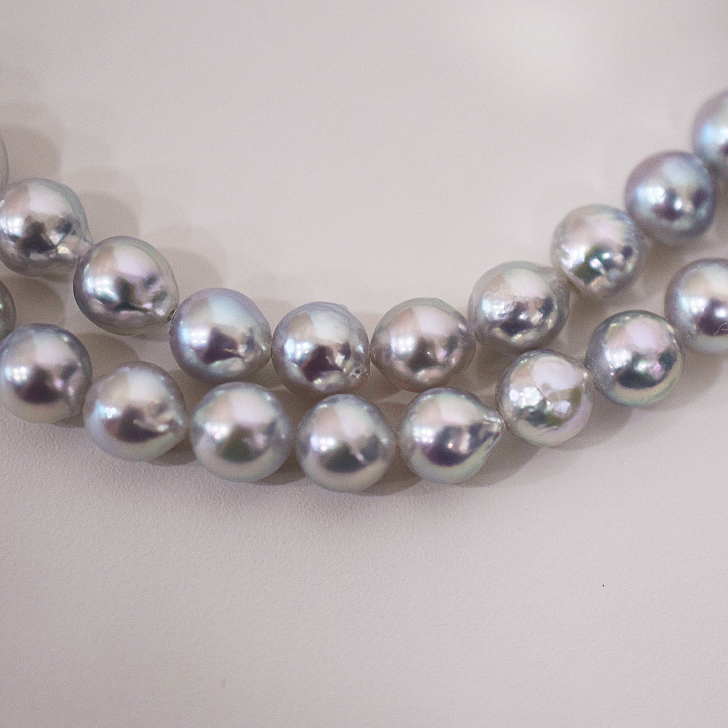 Actual product Necklace Natural color 6mm - 7.5mm Real Akoya Pearl From Japan 16.9inch 43cm starand choker reenspearl