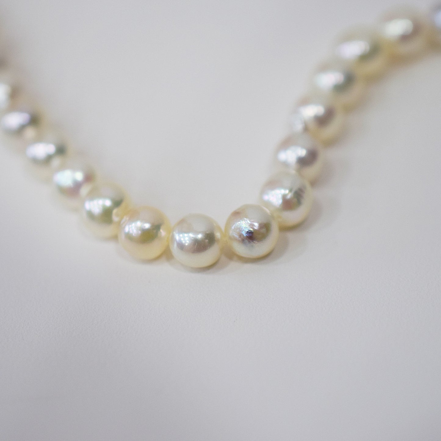 Actual product Natural color Gradient Color Baroque 6mm - 8mm Real Akoya Pearl Japan 16.3inch 41.5cm starand Japanese choker reenspearl