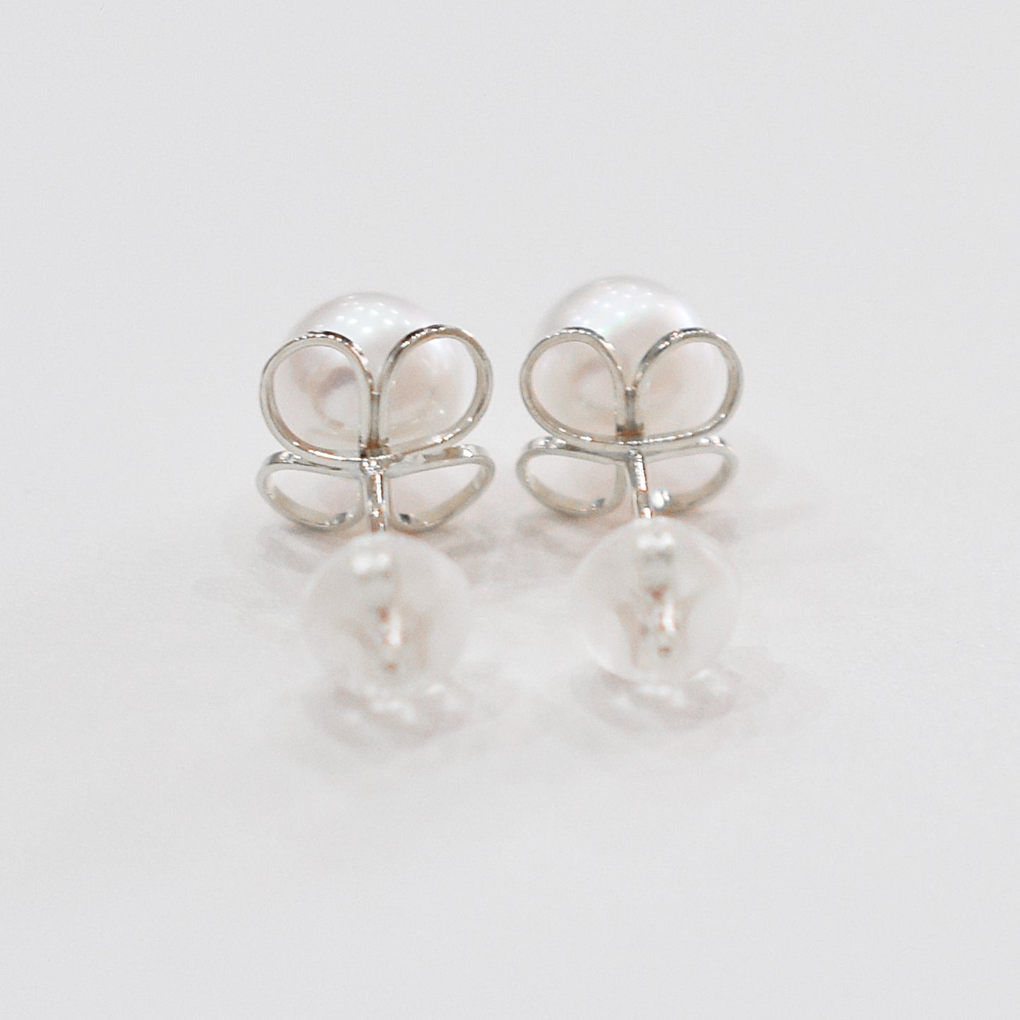 【K18YG / K14WG】Hanadama rank 6mm - 6.5mm Seawater Akoya Pearl White Pink Stud Earring Japan anniversary Japanese Seawater birthday 真珠 あこや 花珠級