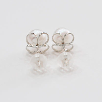 【K18YG / K14WG】Hanadama rank 6mm - 6.5mm Seawater Akoya Pearl White Pink Stud Earring Japan anniversary Japanese Seawater birthday 真珠 あこや 花珠級