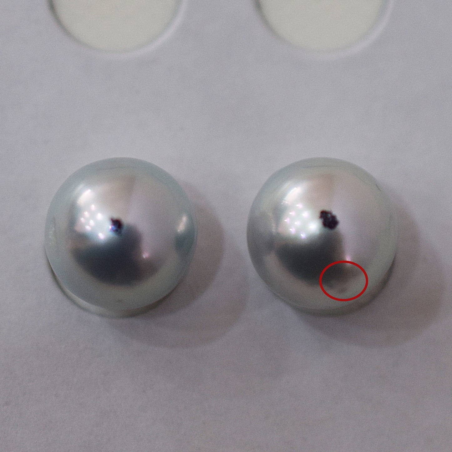 A rank Natural color 8.5mm -  9mm 1pair 2pc Loose Real akoya pearl Japan Japanese Seawater reenspearl あこや 真珠 日本