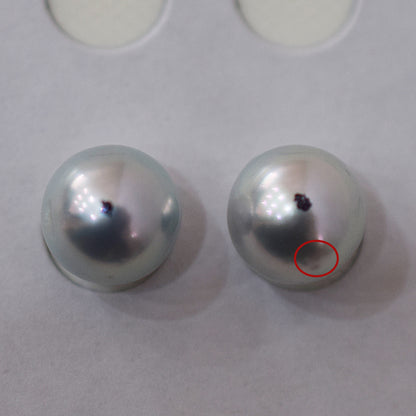 A rank Natural color 8.5mm -  9mm 1pair 2pc Loose Real akoya pearl Japan Japanese Seawater reenspearl あこや 真珠 日本