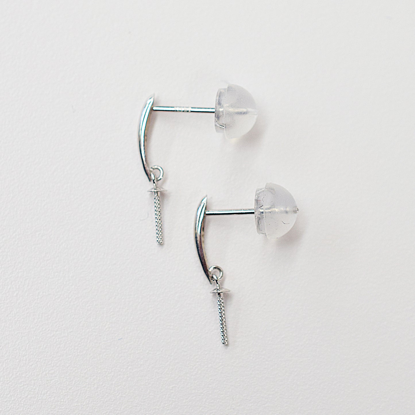 Only metal fittings K14WG stud earring Metal fitting Recommended for pearls under 9mm