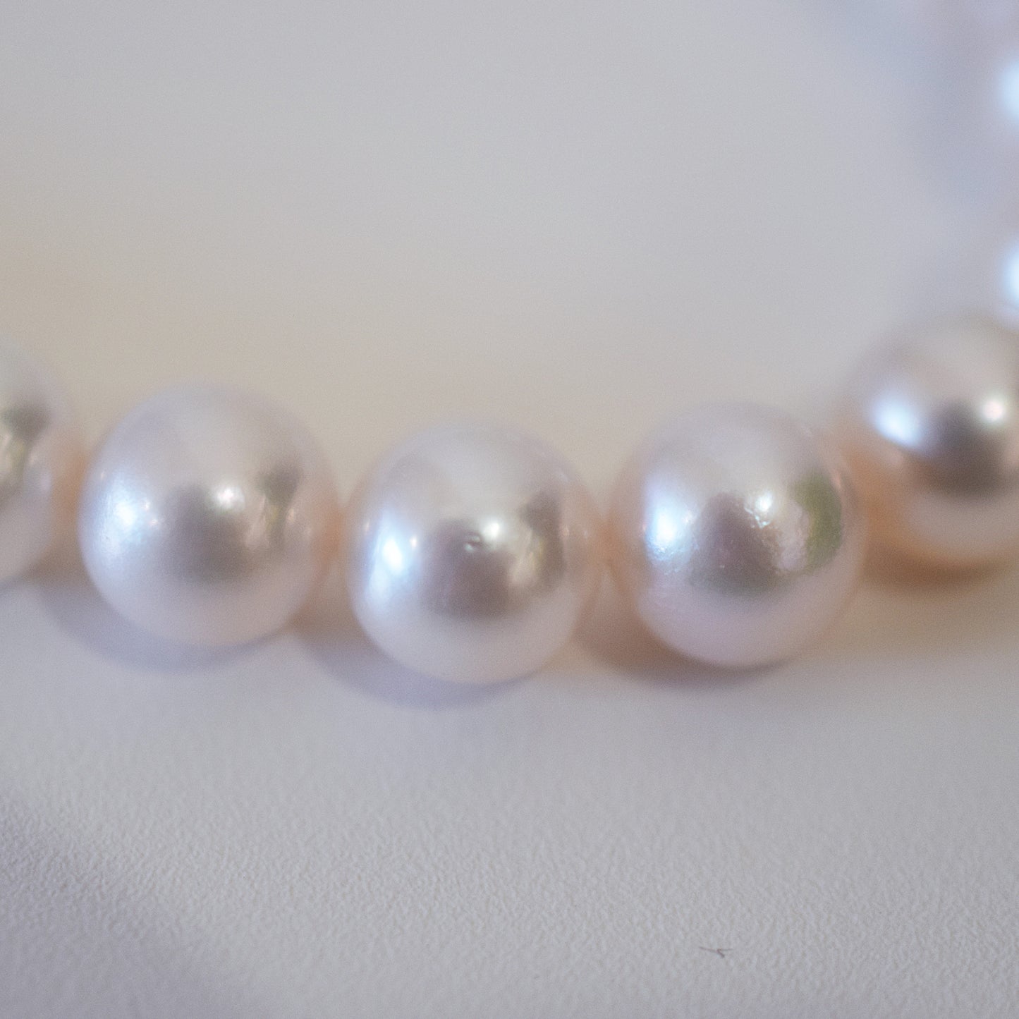 Actual product Hanadama rank white pink 8mm - 8.5mm Sea Real Akoya pearl strand choker necklace Japan Japanese Seawater Silver925