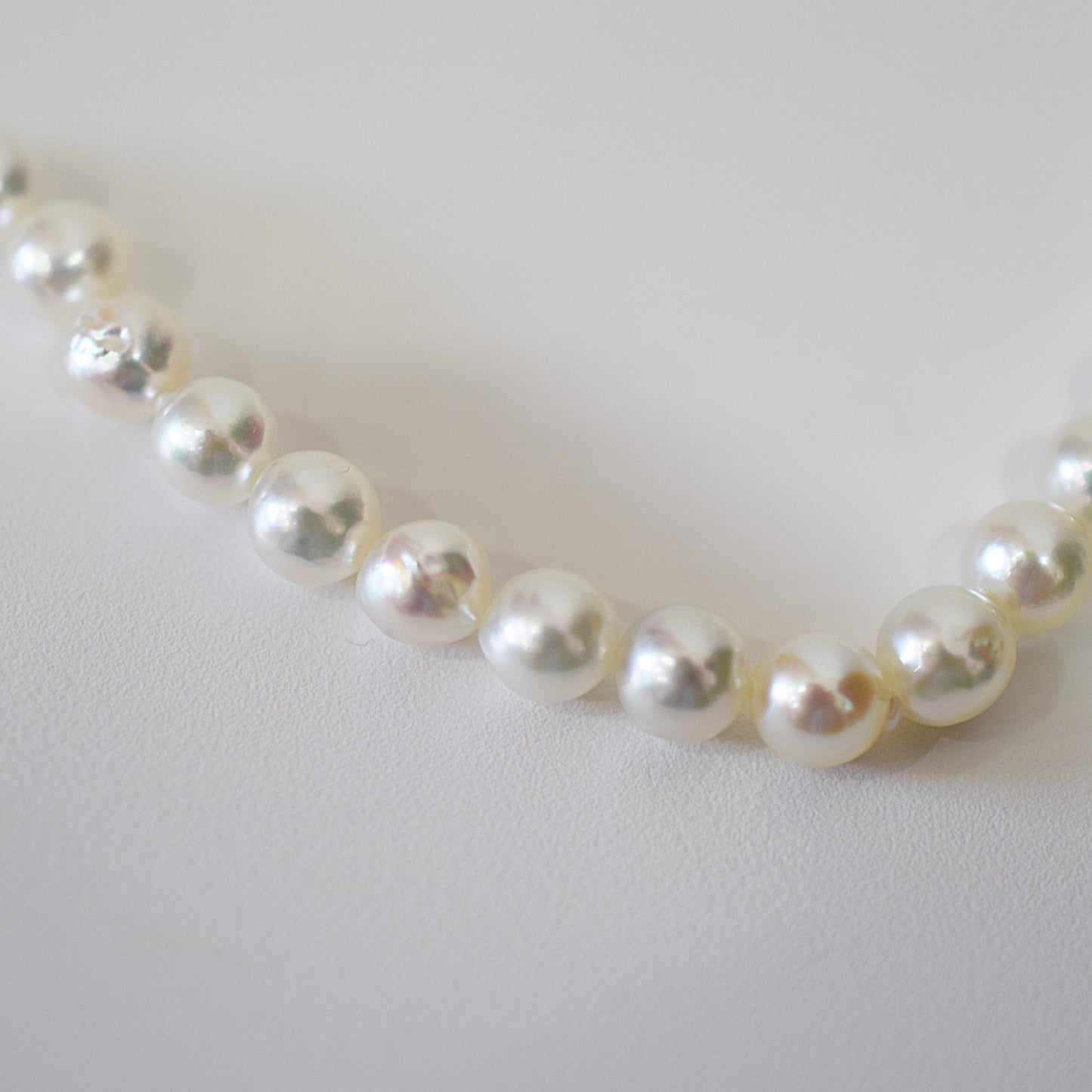 Actual product 6mm - 7mm Natural color Baroque Akoya Pearl Bracelet 7.28inch Japan AkoyaPearl SV925 Wedding Japanese Seawater