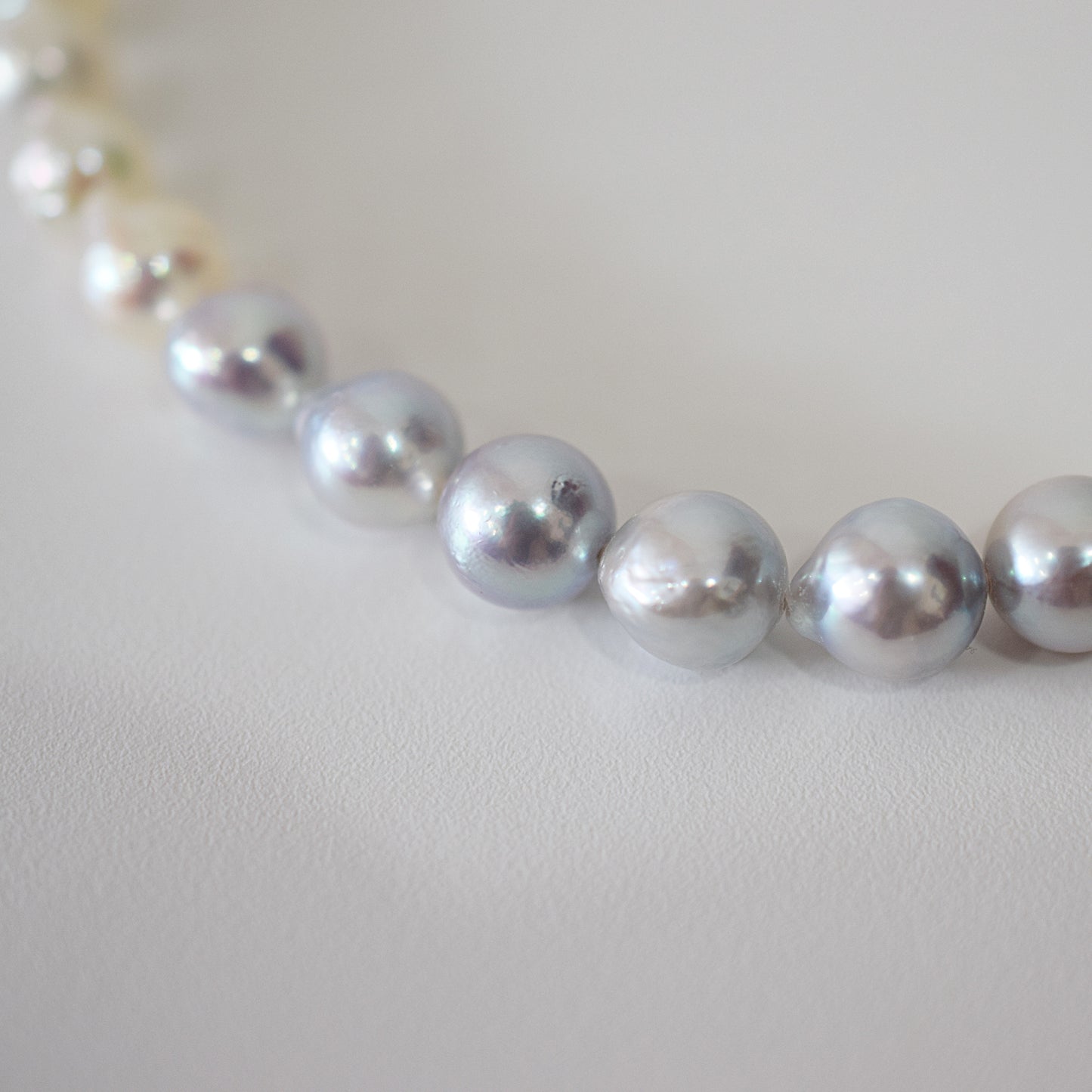 Actual product 6mm - 7mm Natural color Baroque Akoya Pearl Bracelet 6.29inch Japan AkoyaPearl SV925 Wedding Japanese Seawater