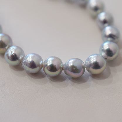 Actual product Necklace Natural color Baroque 6mm - 7mm Akoya Pearl Japan 17.1inch starand choker