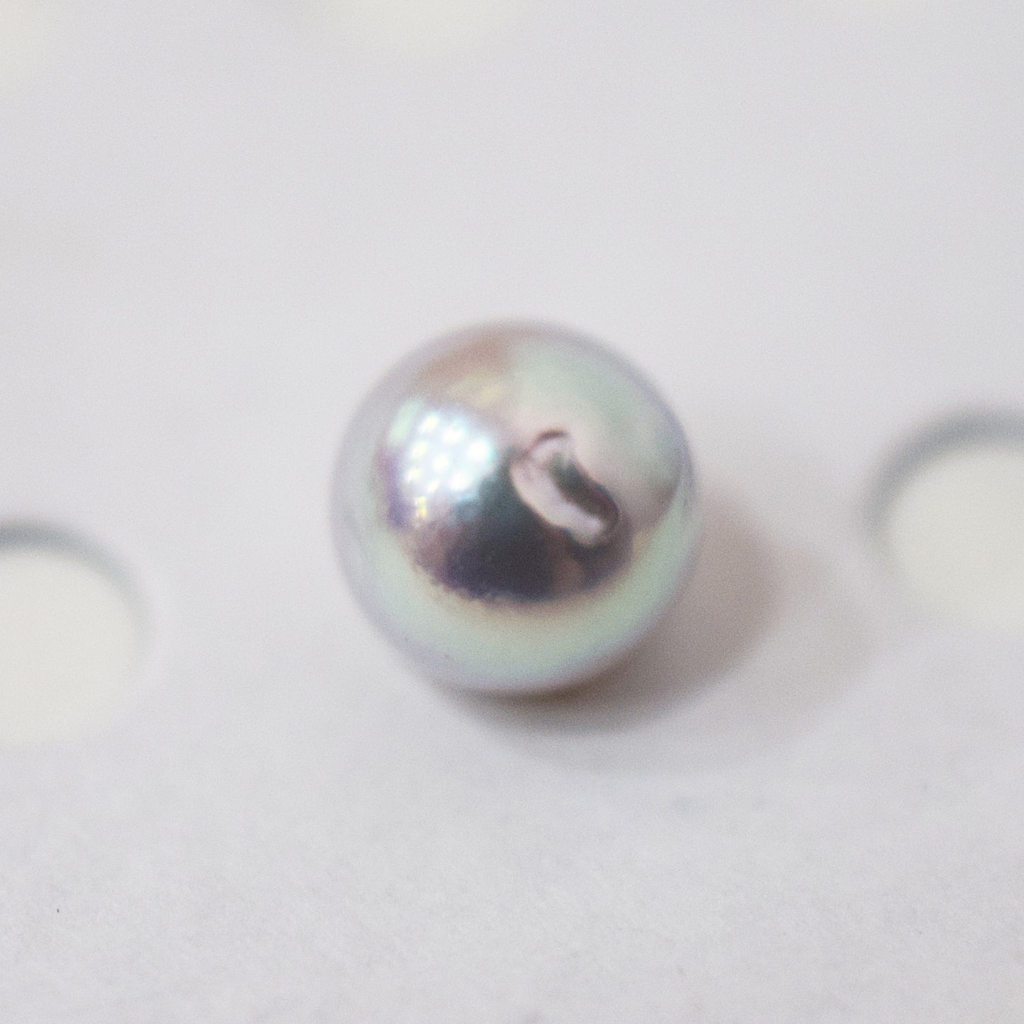 Pendant top Only Natural color 7.2mm Baroque pearl 1pc real akoya pearl Japan Japanese reenspearl あこや 真珠