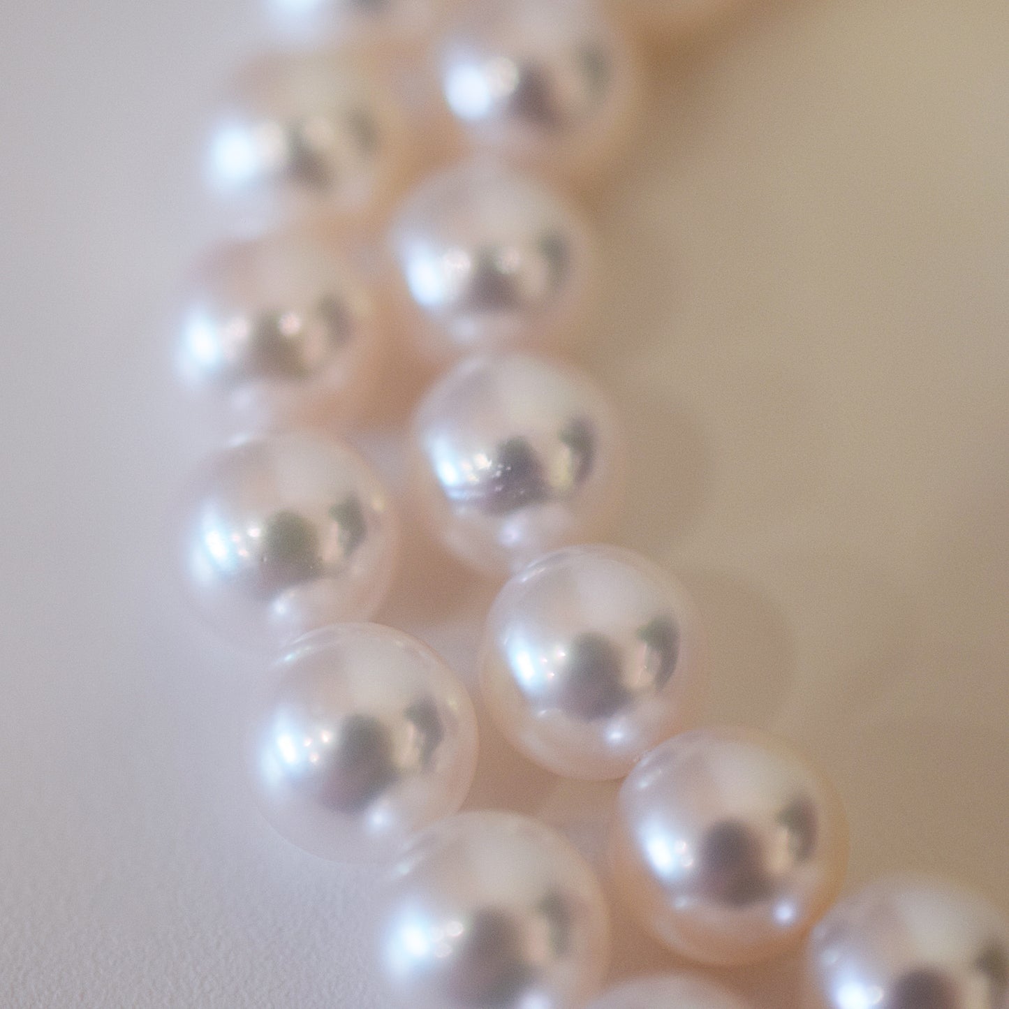 Actual product Hanadama rank white pink 7mm - 7.5mm Sea Real Akoya pearl strand choker necklace Japan Japanese Seawater Silver925